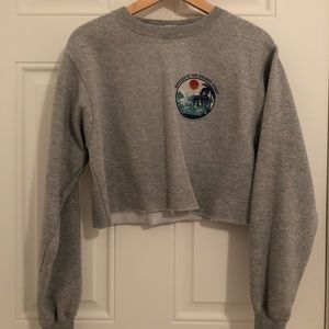brandy melville cropped sweatshirt